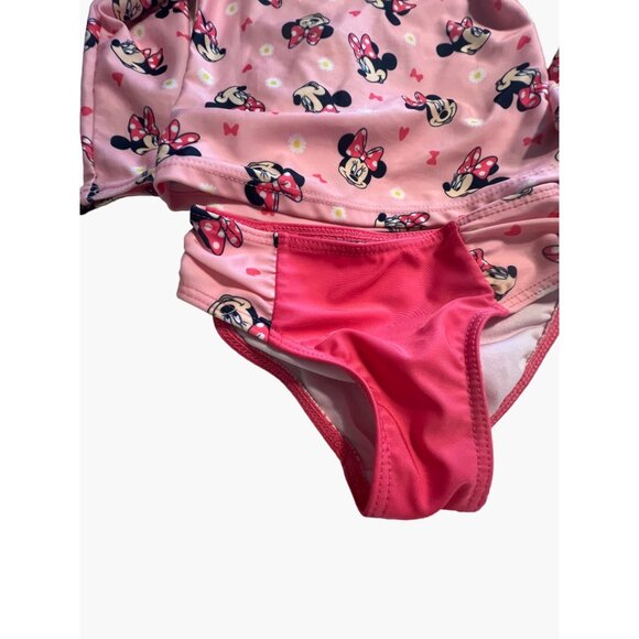 Disney Junior Minnie Mouse Rash Guard Swim Swuit Set Toddler Girls Size 2 Long s - Picture 8 of 8